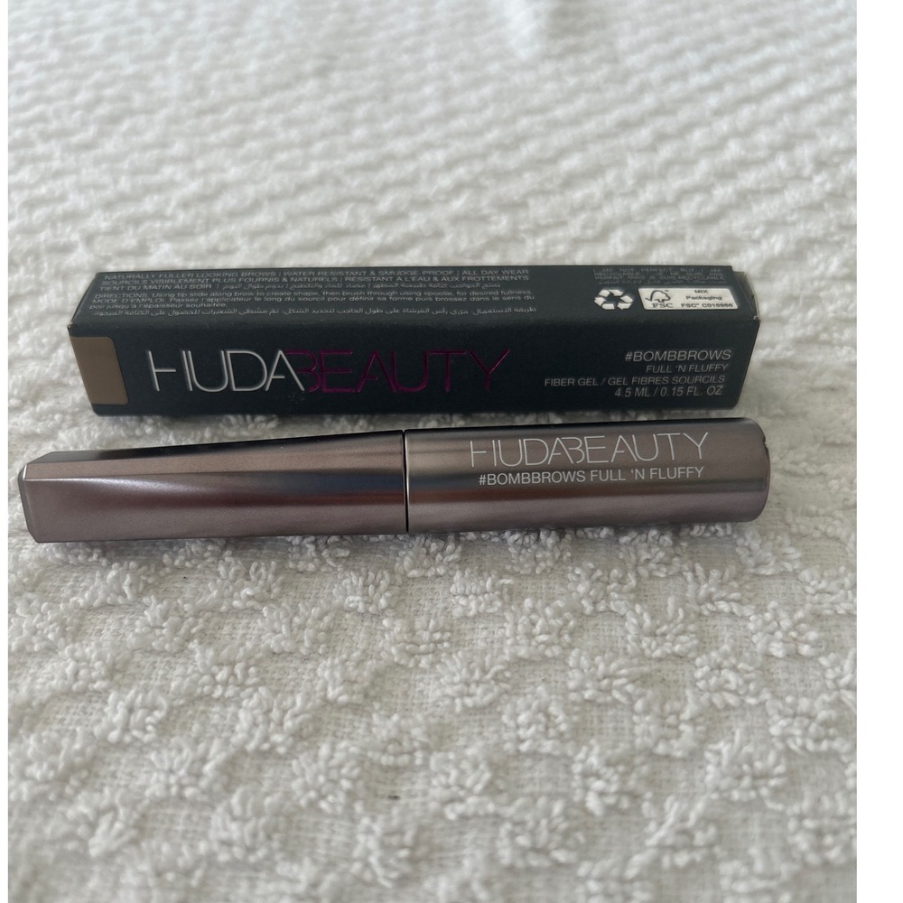 HUDA BEAUTY Bomb Brows Full N Fluffy Fiber Gel Warm Blonde 1